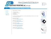 Tablet Screenshot of burtnikprinting.com